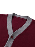 SW020 100% Cotton Kids V-Neck Long sleeve Button Cardigan, Boys and Girls School Uniform Knitwear, Scarlet, Size 110 In Australia - Darrahopens