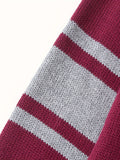 SW020 100% Cotton Kids V-Neck Long sleeve Button Cardigan, Boys and Girls School Uniform Knitwear, Scarlet, Size 110
