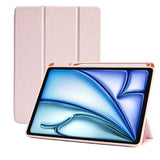 SENYOSON Pink Trifold Stand Case  Slim Lightweight Soft TPU Case for iPad 11th Generation (A16) 11 Inch 2025, Compatible with iPad 10th Generation 10.9 Inch 2022, with Pencil Holder, Trifold Stand, Auto Wake/Sleep
