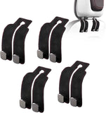 Car Purse Hook Purse Hook for Car Seats Headrest Car Seat Hooks,Heavy Duty Vehicle Organizer for Handbags, Groceries, Purses, Keep Car Tidy (Black, 4 Pack)