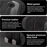 Car Purse Hook Purse Hook for Car Seats Headrest Car Seat Hooks,Heavy Duty Vehicle Organizer for Handbags, Groceries, Purses, Keep Car Tidy (Black, 4 Pack)