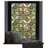 Stained Glass Effect Decorative Window Film, Static‑Free Self‑Adhesive Frosted Privacy Window Protective Film, 60cm x 200cm In Australia - Darrahopens