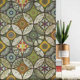 Stained Glass Effect Decorative Window Film, Static‑Free Self‑Adhesive Frosted Privacy Window Protective Film, 60cm x 200cm In Australia - Darrahopens