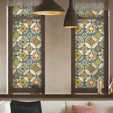 Stained Glass Effect Decorative Window Film, Static‑Free Self‑Adhesive Frosted Privacy Window Protective Film, 60cm x 200cm In Australia - Darrahopens