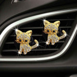 Bling Rhinestone Car Air Vent Clip,Car Air Freshener Vent Clips,Car Air Conditioning Outlet Clip Decorative,Bling Car Accessories Car Interior Decoration Charm,Cute Car Decor