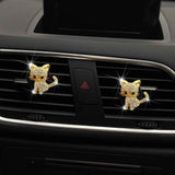 Bling Rhinestone Car Air Vent Clip,Car Air Freshener Vent Clips,Car Air Conditioning Outlet Clip Decorative,Bling Car Accessories Car Interior Decoration Charm,Cute Car Decor