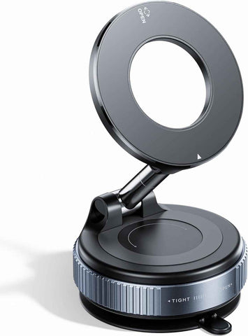 2026 Upgraded Vacuum Magnetic Car Phone Holder 360° Reinforced 96LBS Ultra Suction Cup Phone Mount for MagSafe Cell Phone Holders for Your Car/Gym/Mirror Mount for iPhone & Android