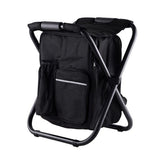 Black Insulated Cooler Backpack Chair, Folding Stool for Picnic & BBQ Outdoor Camping In Australia - Darrahopens