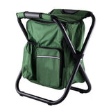 Insulated Cooler Backpack Chair, Folding Stool for Picnic & BBQ Outdoor Camping,  Green In Australia - Darrahopens