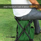 Insulated Cooler Backpack Chair, Folding Stool for Picnic & BBQ Outdoor Camping,  Green In Australia - Darrahopens