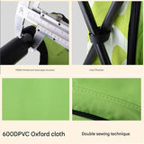 Insulated Cooler Backpack Chair, Folding Stool for Picnic & BBQ Outdoor Camping,  Green