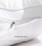 White Luxury Adjustable Bed Pillows Set of 2, Hotel‑Grade Down Alternative Pillows, Ultimate Neck Support for Comfortable Sleep