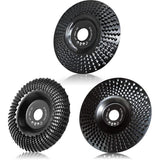 125mm Wood Carving Disc Set of 3, Angle Grinder Wheels for Wood Shaping, Grinding & Cutting, 7/8‑Inch Arbor Bore