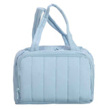 2026 New Quilted Insulated Lunch Bag, Large Capacity Handheld Meal Tote, Portable Thermal Cooler Bento Box Carrier for Office Workers & Students(Blue)