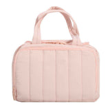 2026 New Quilted Insulated Lunch Bag, Large Capacity Handheld Meal Tote, Portable Thermal Cooler Bento Box Carrier for Office Workers & Students(Pink)