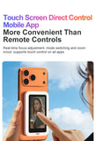 Pink New Phone Selfie Screen Mirroring Display with Built-in Fill Light, Touch Screen Selfie Monitor for Mobile Phone