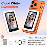 New Phone Selfie Screen Mirroring Display with Built-in Fill Light, Touch Screen Selfie Monitor for Mobile Phone