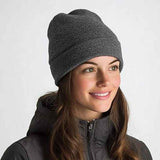 Hat - Knitted hat - Winter hat - Warm hat - Hat with satin lining - warm winter hat - knitted winter hat with fold-over brim - silk lining - soft knitted hat - warm and comfortable - for men and women - grey
