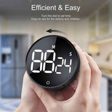 Timers - Digital timer - Magnetic digital kitchen timer - Kitchen timer - Count up/Count down - egg timer - magnetic kitchen timer - adjustable rotating - adjustable volume - for cooking, baking, kitchen, fitness, yoga, studying, meetings - black
