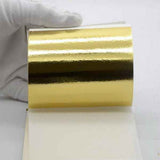 24K Champagne Gold Leaf Sheets, 100 Sheets Imitation Gold Foil Papers for Art Craft, Resin, Gilding, Furniture Repair, DIY Nail Art, Painting & Home Decoration