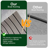 EVA Foam Boat Flooring Mat, 240 x 30 x 0.6 cm Light Grey Marine Decking Sheet, Self-Adhesive Non-Slip Faux Teak Foam Pad for Boat Yacht RV