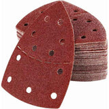 60pcs Triangle Sanding Pads for Bosch PSM 100A / PSM 160 / PSM 200 AES / PSM 18 / PDA 180, 105×152mm Hook & Loop Sandpaper Assorted Grit 40/60/80/100/120/180 for Multi-Sander