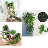 4 Pack Realistic Artificial Trailing Hanging Plants – Silver Dollar Eucalyptus, String of Pearls Succulent, Lush Boston Fern & Heart Leaf Pothos, Wall Mount Faux Greenery for Australian Coastal & Boho Home Styling In Australia - Darrahopens