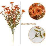 6PCS Realistic Artificial Autumn Floral Picks, Faux Orange Daisy & Eucalyptus Stems, Farmhouse Fall Harvest Table Centrepiece Decor In Australia - Darrahopens