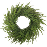 Artificial Norfolk Pine Garland, Real Touch Soft PVC Pine Needle Swag, Fake Cypress Greenery Vine for Christmas Fireplace Mantel Home Xmas Decor