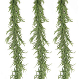 270cm Extra Long Lifelike Real Touch Norfolk Pine Swag Garland, Dense Full Soft Rubber Cypress Pine Vine, Large Neutral Green Christmas Mantel Greenery for Australian Farmhouse Holiday Styling In Australia - Darrahopens