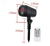 Christmas Laser Projector Lights with Remote Control, Red & Green LED Star Laser Projection Lamp, Waterproof Outdoor Xmas Decor Light with Santa Snowflake Tree Bell Gingerbread Patterns for Yard Garden Party