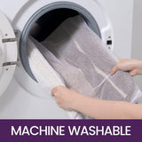 Soft Absorbent Bath Mat Non‑Slip Bathroom Rug Machine Washable 40x60cm Beige Striped