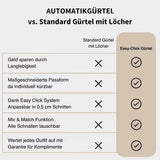 Unisex Double‑Sided Leather Ratchet Belt, Hole‑Free Adjustable Alloy Buckle for Men & Women(Brown）