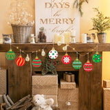 40Pcs DIY Wooden Christmas Ornaments, Unfinished Wood Baubles for Xmas Tree Party Decorations, Christmas Gift In Australia - Darrahopens