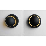 Creative Eclipse 2‑in‑1 Iron Wall Sconces, 5W Warm White LED Modern Indoor Wall Lamp
