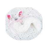 House Of Dasein Black White Cute Kitten Ears Faux Fox Tail Ana Butt Plug Cosplay Bdsm - White - S - Hairpin