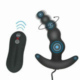 House Of Dasein Anal Beads Vibrator 10 Speeds Remote Prostate Massager Butt Plug - Black