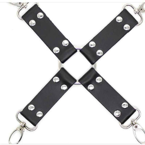 House Of Dasein Hogtie Restraints Set Bdsm Beginners Bondage Kit Kink Fetish - Black