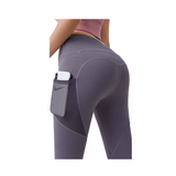 Hod Health & Home High Waist Tummy Control Yoga Leggings With Pocket For Women - Tomato Purple - S
