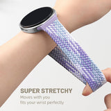Magnetic Braided Band Compatible with Samsung Galaxy Watch 8 Band 40mm 44mm/Galaxy Watch 8 Classic 46mm Women Men, Stretchy Nylon Fabric Sport Strap No Gap Soft Comfort Wristband Accessories