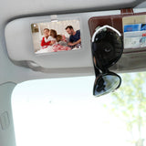 4 Packs Car Picture Holder Car Sun Visor Photo Holder Acrylic Magnetic Picture Clips, Personalized Vehicle Accessories for Family Personal Photos, Transparent, 3.52 x 2.34 in