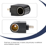 Car AC to DC Cigarette Lighter Socket, 220V to 12V Power Adapter Converter, Plug and Play Cigarette Lighter Socket for Wall Outlet, Power Supply Transformer for Most Car Devices (Black)