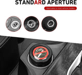 Car Cigarette Lighter Socket Cover, No Smoking Sign Safety Cap with Sealing Rubber Ring, Waterproof Anti-rust Decorative Plug, 12 Volt Power Source Car Outlet Protector (Black)
