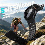 Sport Band for Samsung Galaxy Watch 7 6 5 4 Watch 6 4 Classic Watch 5 Pro | 20mm No Gap Bands for Samsung Watch Band, Soft Durable Silicone Strap for Galaxy Watch 7 Band Men, Breathable, Waterproof