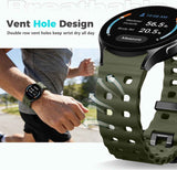 Sport Band for Samsung Galaxy Watch 7 6 5 4 Watch 6 4 Classic Watch 5 Pro | 20mm No Gap Bands for Samsung Watch Band, Soft Durable Silicone Strap for Galaxy Watch 7 Band Men, Breathable, Waterproof