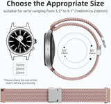 18mm 20mm 22mm Braided Band Compatible with Garmin Vivoactive 5/Vivoactive 6/4/3 Watch Bands, Parachute Buckle Nylon Elastic Sport Strap for Garmin Venu 3 2/3S 2S/Forerunner 165/55/245 Women Men