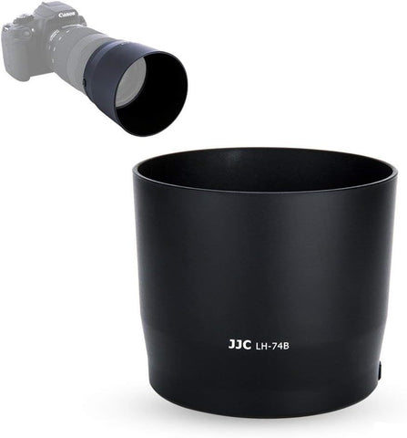 Dedicated Lens Hood Shade Protector for Canon RF 100-400mm F5.6-8 is USM & EF 70-300mm f/4-5.6 is II USM Replaces Canon ET-74B Lens Hood Reversible/Bayonet/with Button to Lock or Release