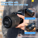 Dedicated Lens Hood Shade Protector for Canon RF 100-400mm F5.6-8 is USM & EF 70-300mm f/4-5.6 is II USM Replaces Canon ET-74B Lens Hood Reversible/Bayonet/with Button to Lock or Release