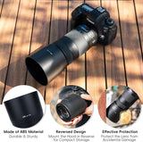 Dedicated Lens Hood Shade Protector for Canon RF 100-400mm F5.6-8 is USM & EF 70-300mm f/4-5.6 is II USM Replaces Canon ET-74B Lens Hood Reversible/Bayonet/with Button to Lock or Release