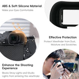 Extended Replace Sony FDA-EP19 Camera Eyecup Viewfinder for Sony A7R VI A7V | Soft Silicon,Camera Eye Cup Eyepiece,for Sony A7R VI A7RVI Alpha A7M5 A7 V A7V IV A1II A7RV A7R V A7R5 A7M4 A7IV A9III A7SIII